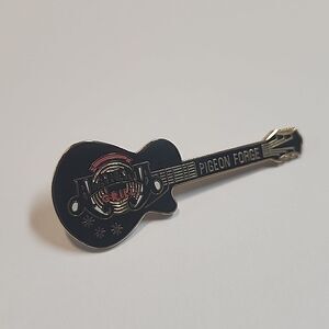 Alabama Grill Pigeon Forge Brooch Pin Black Gold Tone